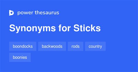 stick with synonyms|STICK Synonyms: 219 Similar and Opposite Words .